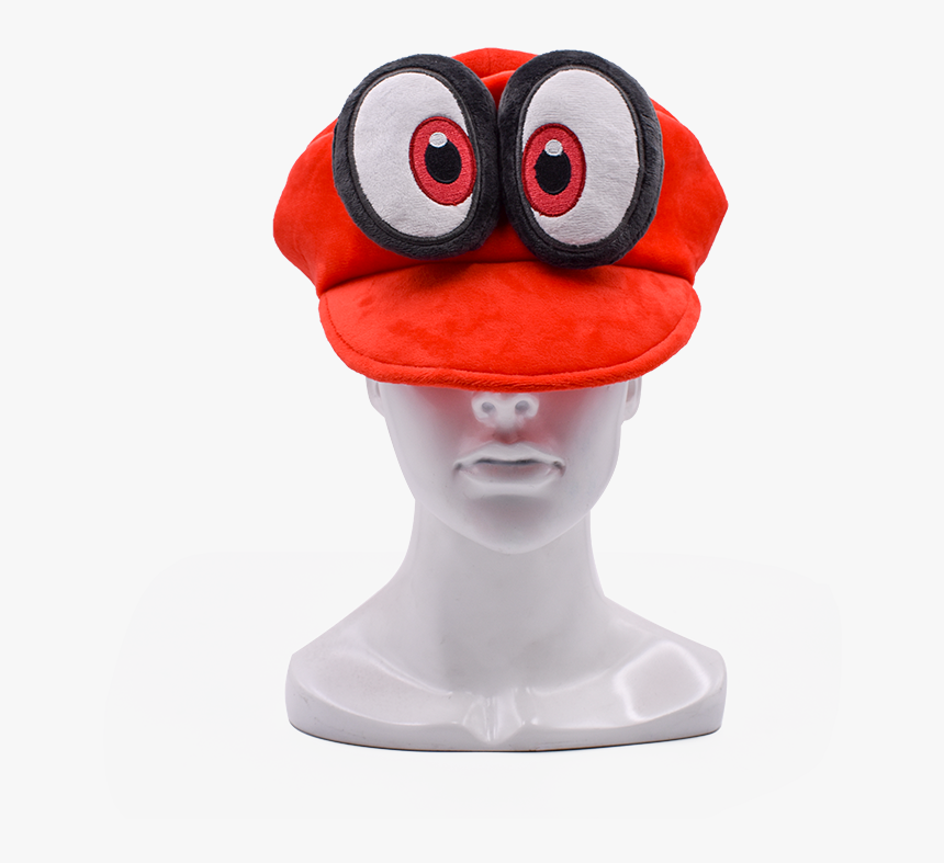 Anime Super Mario Cosplay Big Eye Odyssey Cappy Red - Hat, HD Png Download, Free Download