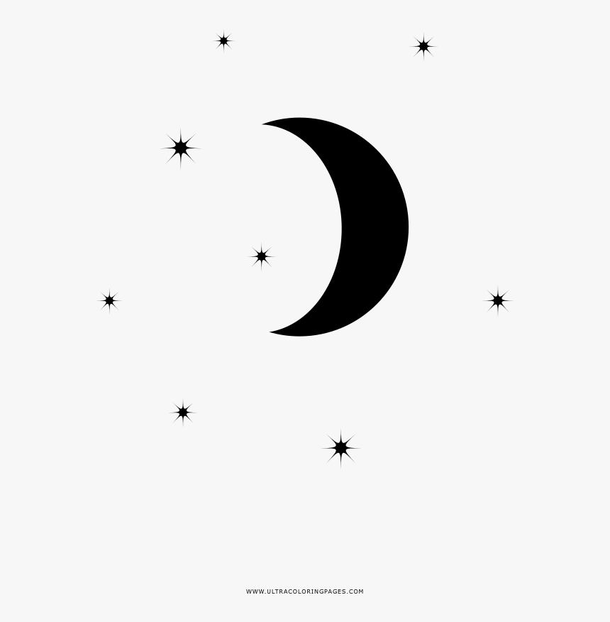 Estrellas Y Luna Para Dibujar, HD Png Download, Free Download