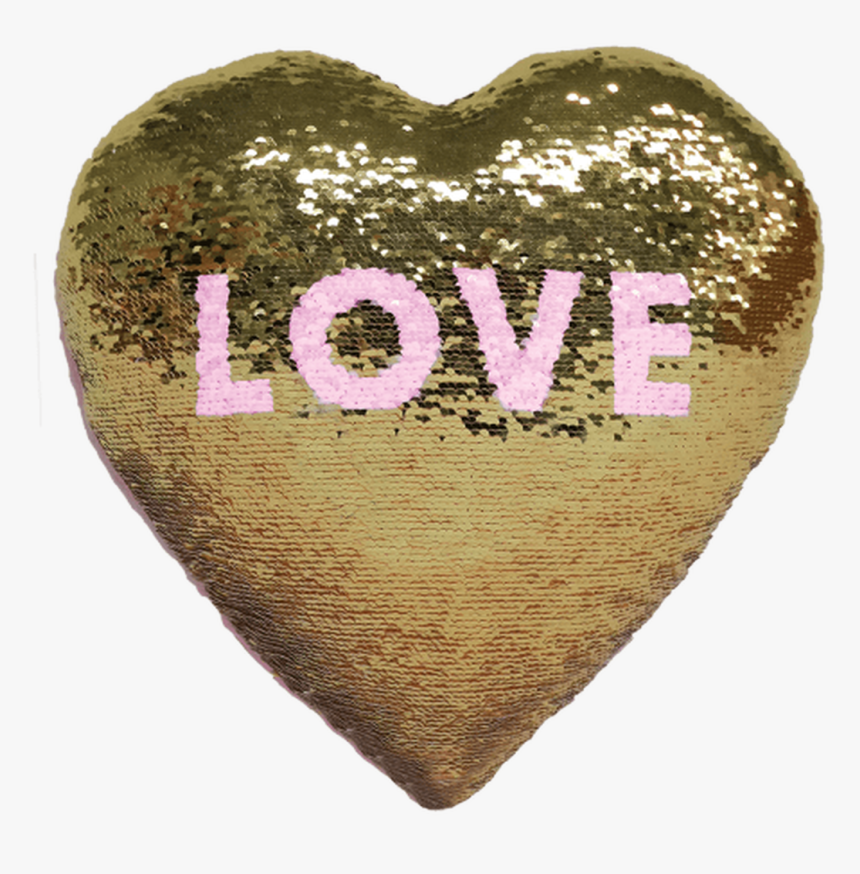 Mini Reversible Sequin Pillow - Heart, HD Png Download, Free Download