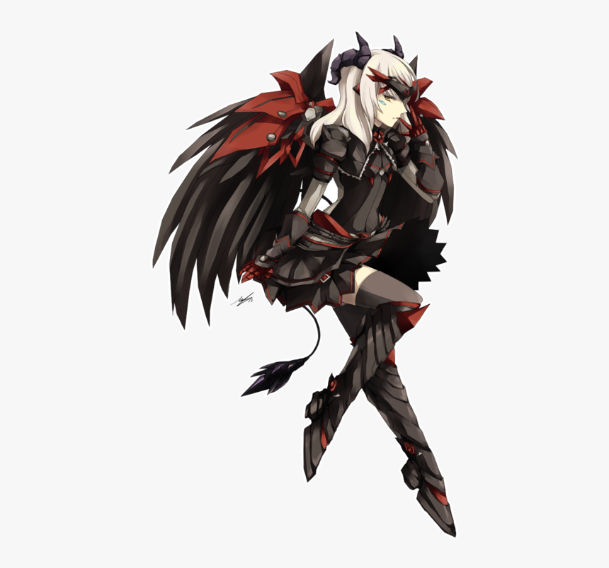 Transparent Anime Demon Png Anime Demon Girl Png Png Download Kindpng - cute anime demon girl roblox