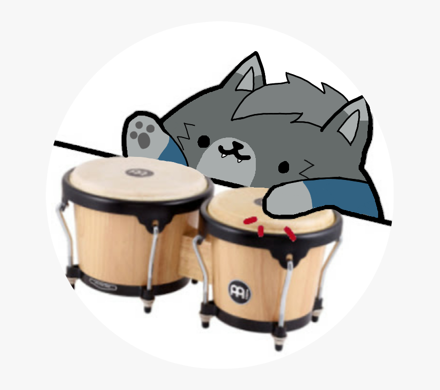 #bongo Wolf - Cat Playing Drums Meme, HD Png Download, Free Download