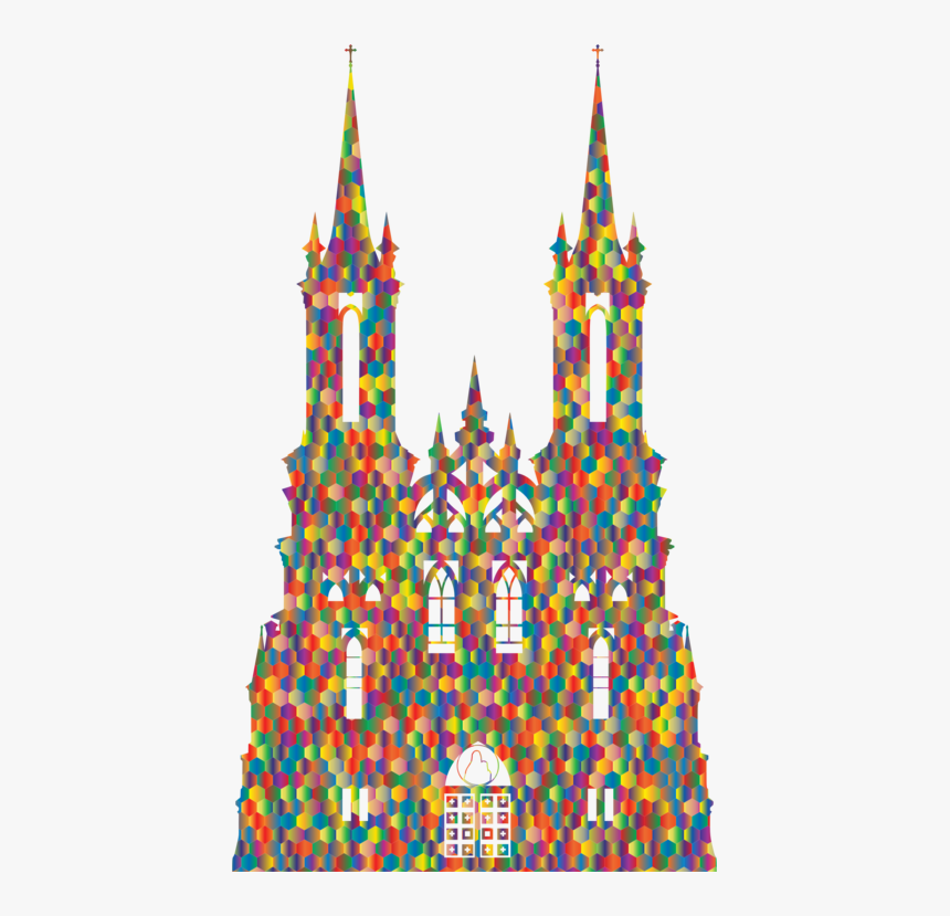 Cathedral,symmetry,place Of Worship - Gothic Architecture Silhouette, HD Png Download, Free Download