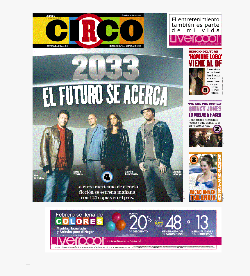 Portada Circo Futuro - Magazine, HD Png Download, Free Download