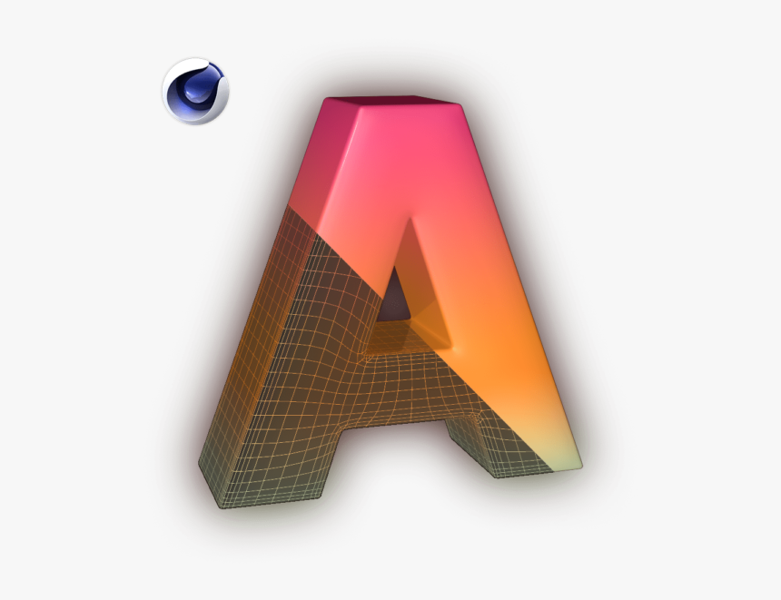 Model Font Cinema 4d Plugin Icon - Triangle, HD Png Download, Free Download