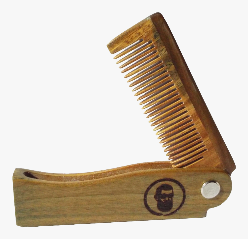 Sandalwood Folding Beard/hair Comb - Wood, HD Png Download, Free Download