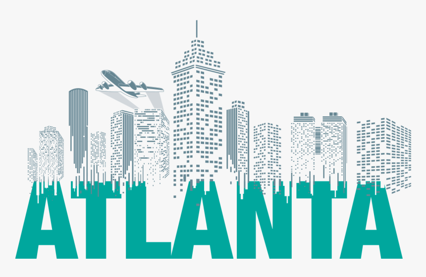 15 Atlanta Drawing Cityscape For Free Download On Mbtskoudsalg - Skyscraper, HD Png Download, Free Download