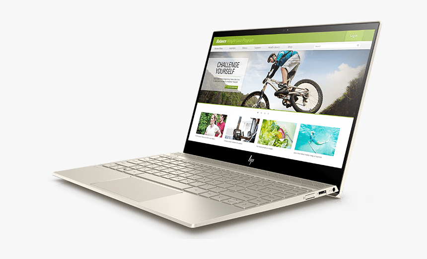 Hp Envy Png - Hp Envy 13 Ah 0010tu I3 8th Gold, Transparent Png, Free Download