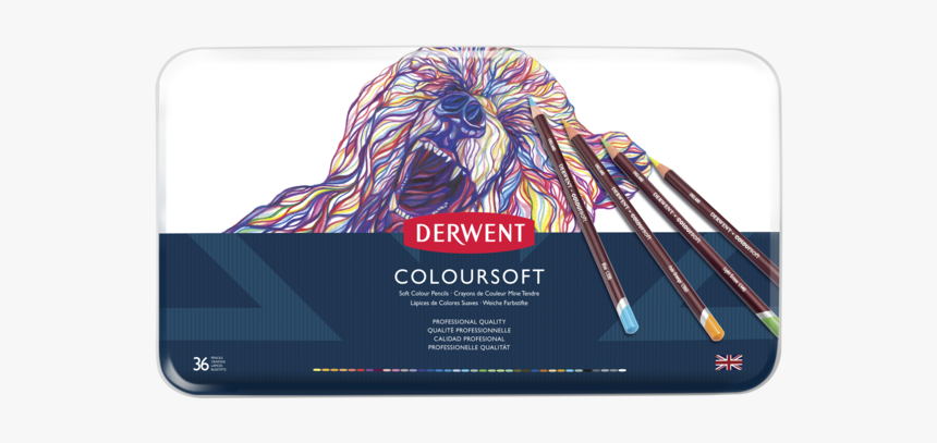 Derwent Coloursoft 36 Pencil Set - Derwent Colour Pencils, HD Png Download, Free Download