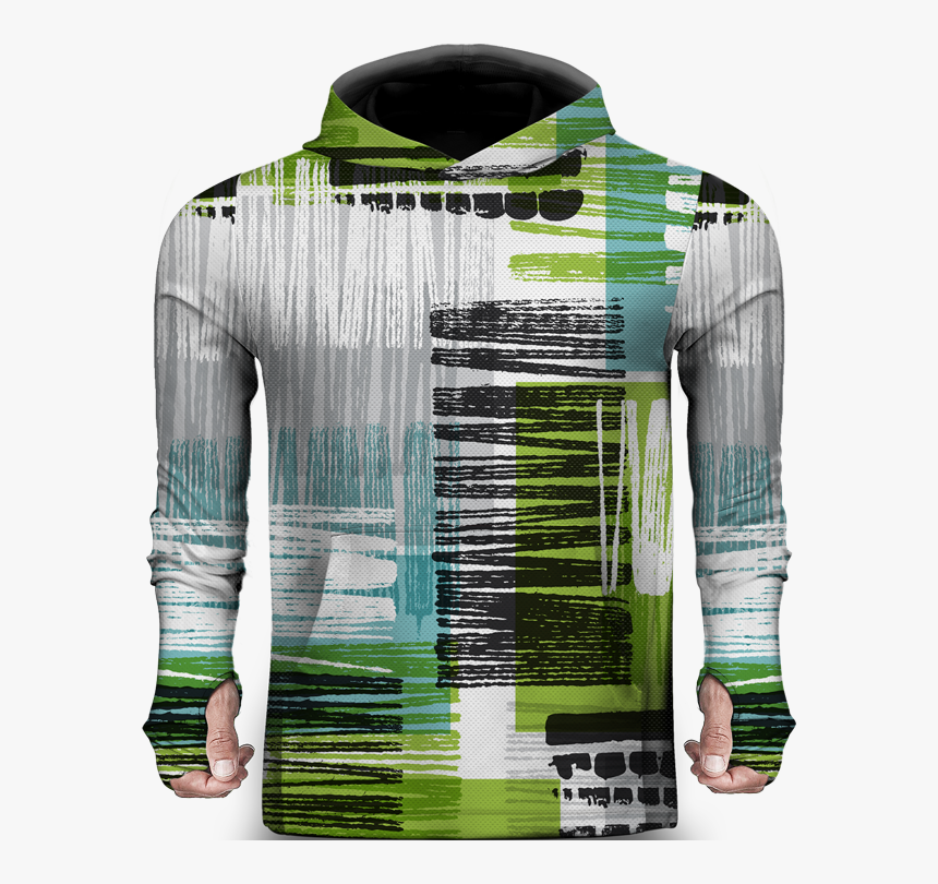 Abstract Pattern 3d Lightweight Sun Hoodie - Long-sleeved T-shirt, HD Png Download, Free Download