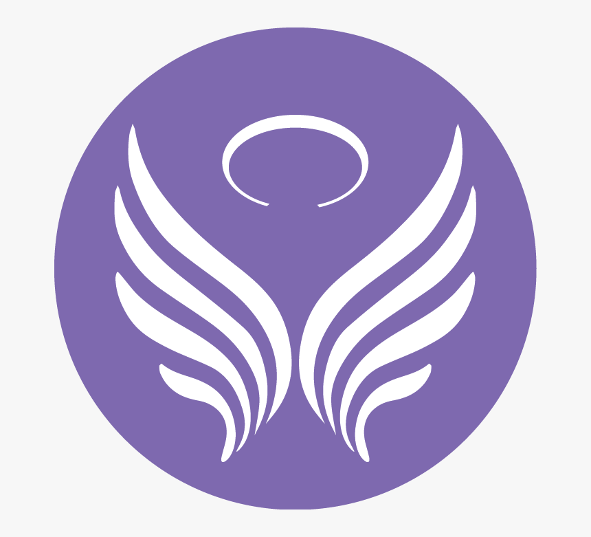 Angels Clipart Purple - Purple Angel Logo, HD Png Download, Free Download