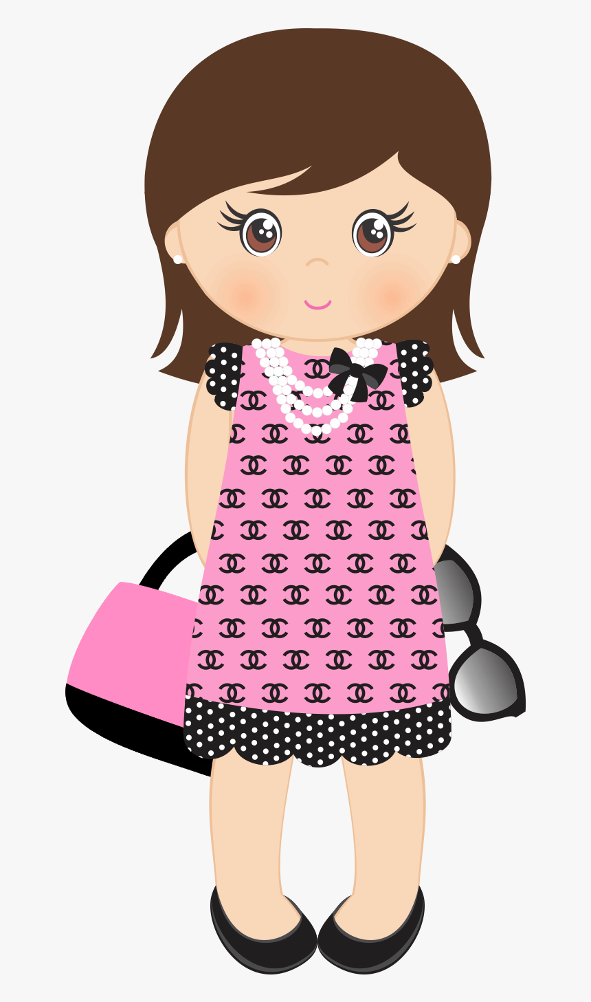 Dolls Clipart Doll Accessory - Silhueta Boneca Em Eva, HD Png Download, Free Download