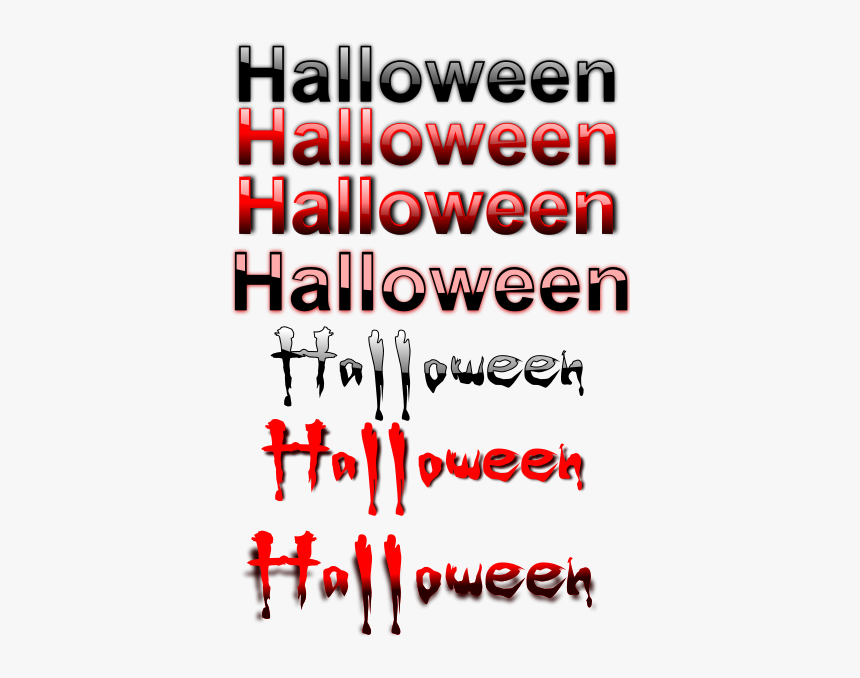 Halloween Typography Selection Vector Image - Happy Halloween, HD Png Download, Free Download