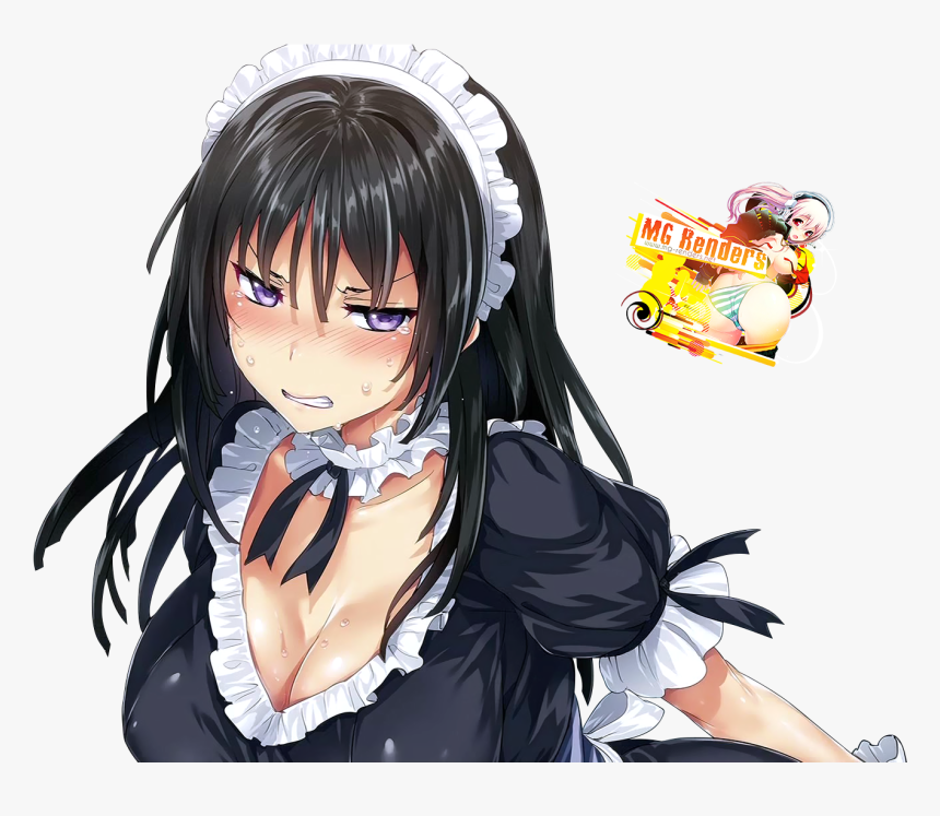 Hentai Maid Black Hair, HD Png Download, Free Download