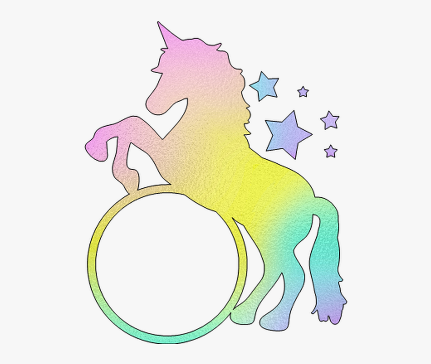 Monogram Unicorn - Cartoon, HD Png Download, Free Download