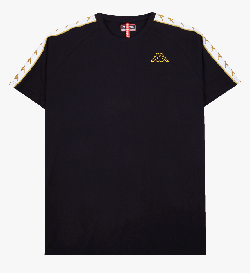 Banda Coen Slim Tee Black / White / Gold - Polo Shirt, HD Png Download, Free Download