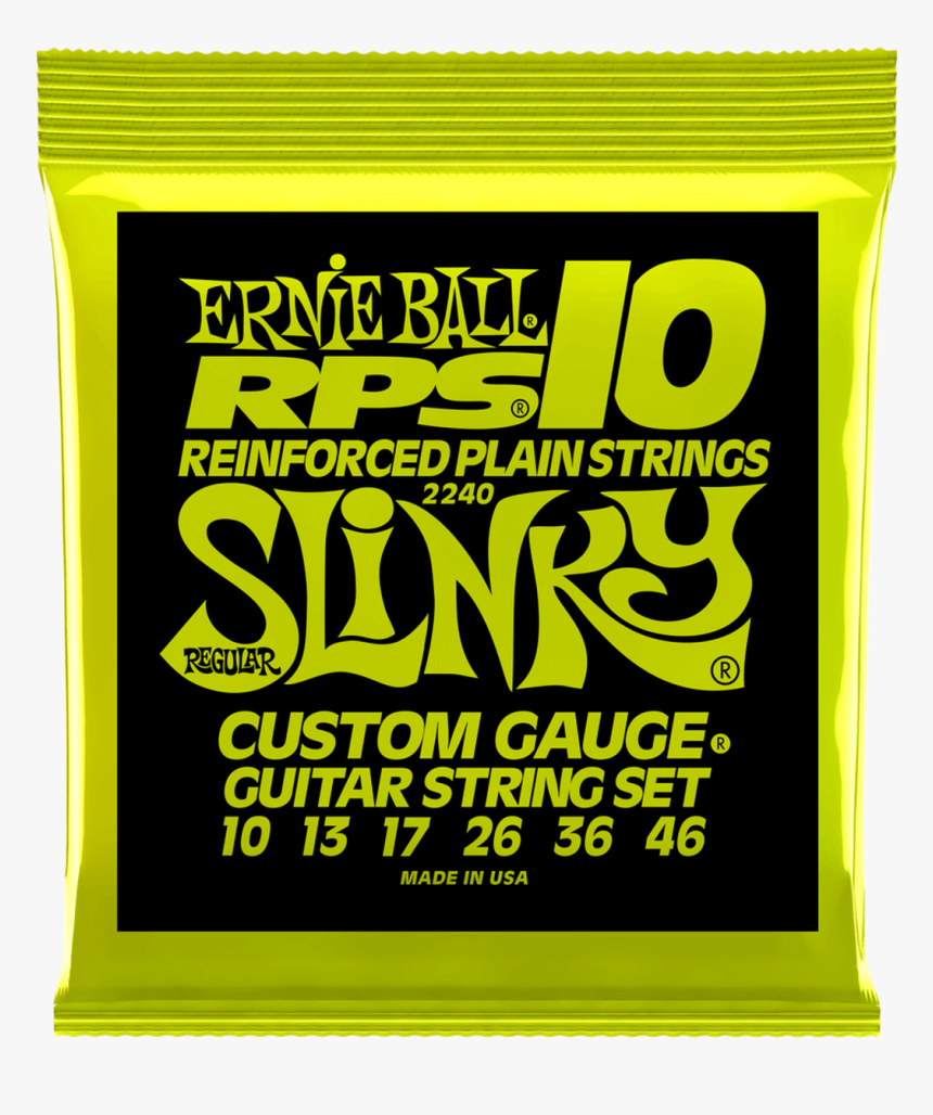 Ernie Ball Slinky Rps Electric Guitar Strings - Ernie Ball Slinky Rps, HD Png Download, Free Download