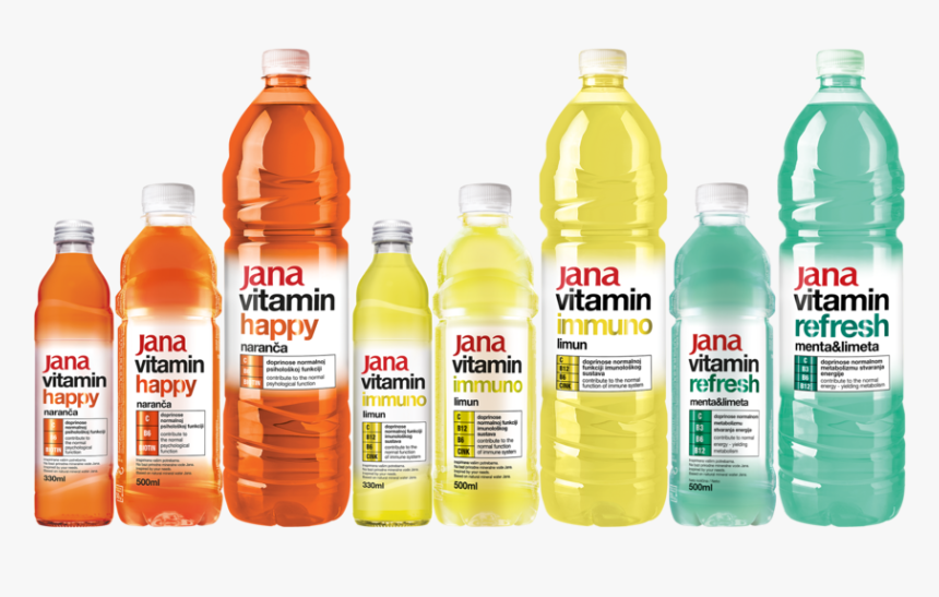 Jana Vitamin Range - Plastic Bottle, HD Png Download, Free Download