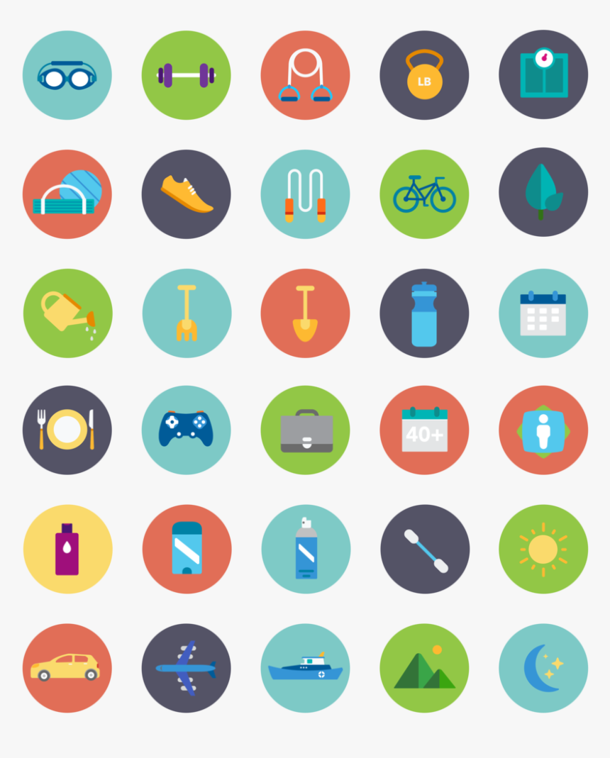 Health Icon Set - Circle, HD Png Download, Free Download