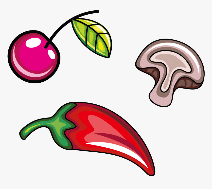 Fruit Facing Heaven Pepper Vegetable Clip Art - พริก รูป การ์ตูน Png, Transparent Png, Free Download