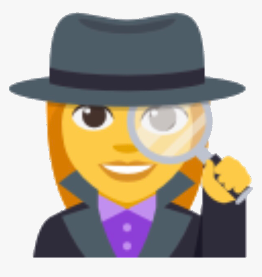 #freetoedit #sticker #stickers #emoji #detective #detective - Detective Emoji Woman, HD Png Download, Free Download