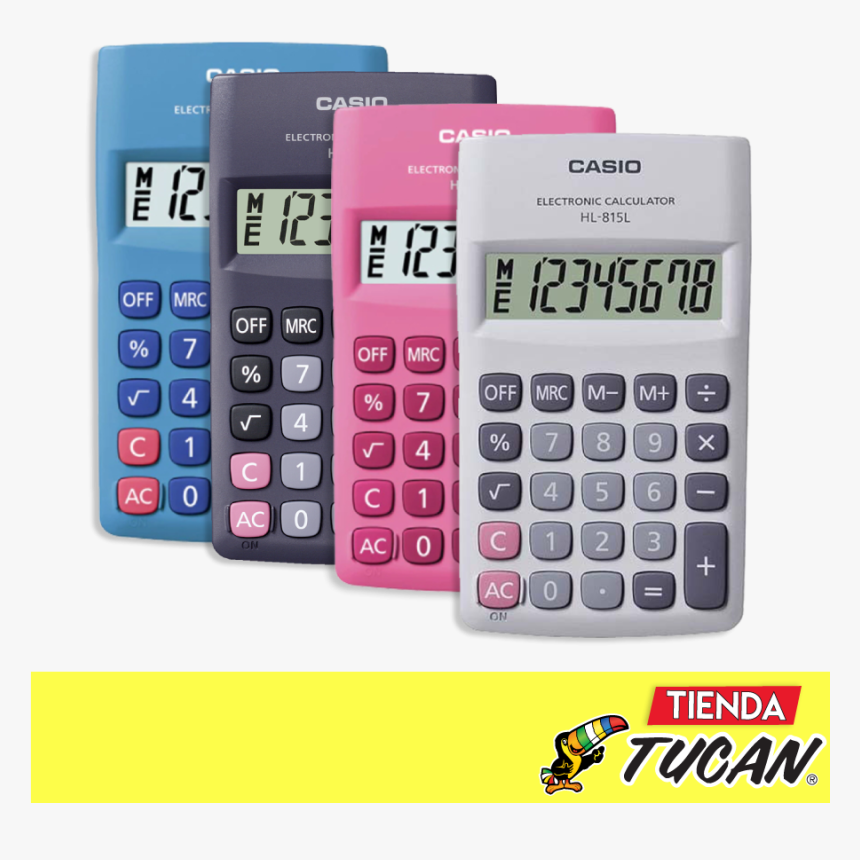Calculadora Casio Hl 815 Bk D/bolsillo 8 Dgt"
 Title="calculadora - Calculator, HD Png Download, Free Download