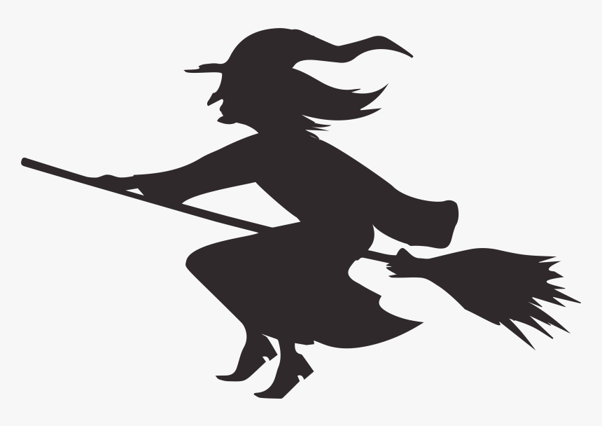 Free Halloween Silhouette Clipart Picture Free Download - Halloween Witch Silhouettes, HD Png Download, Free Download