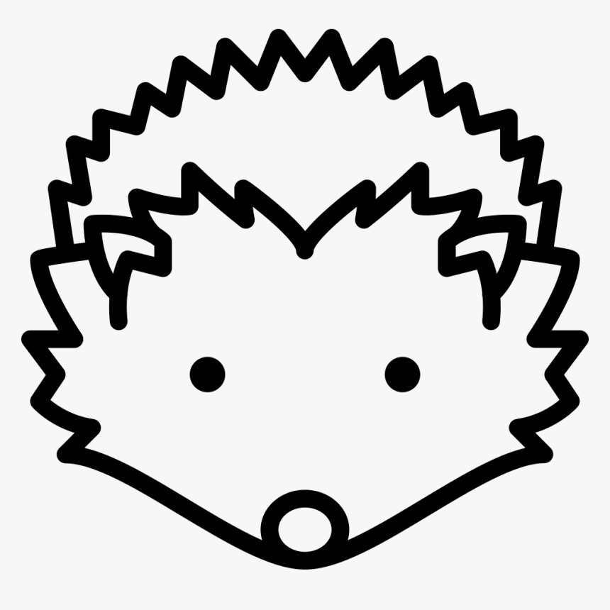Hedgehog Head Comments - Hedgehog Face Line Drawing, HD Png Download, Free Download