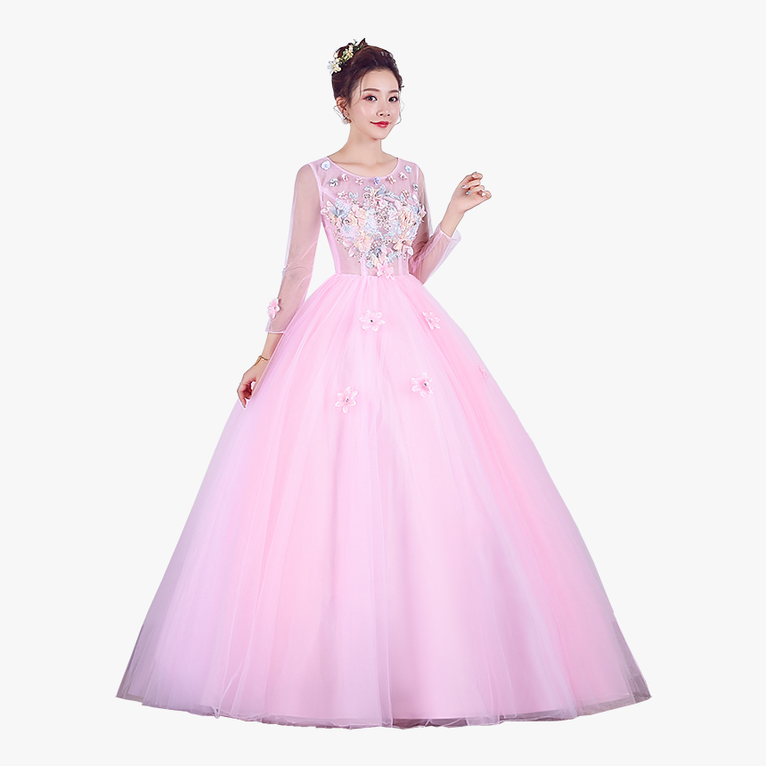 Vestidos De Quinceañera Rosa Con Dorado, HD Png Download, Free Download