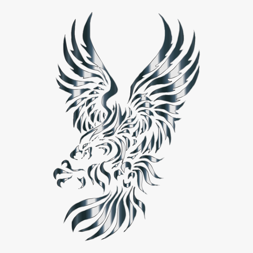 Bald Eagle Drawing Bird Golden Eagle Cc0 - Eagle Tribal Tattoo Designs, HD Png Download, Free Download