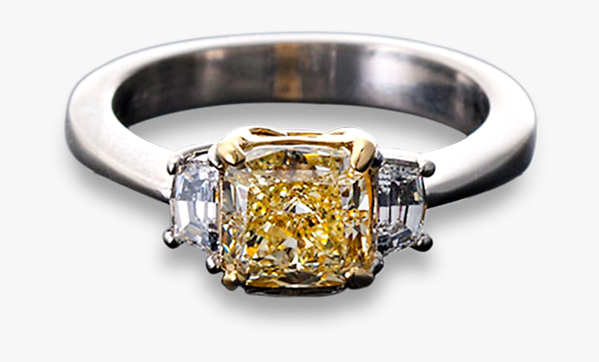 Fancy Light Yellow Diamond Ring, - Pre-engagement Ring, HD Png Download, Free Download