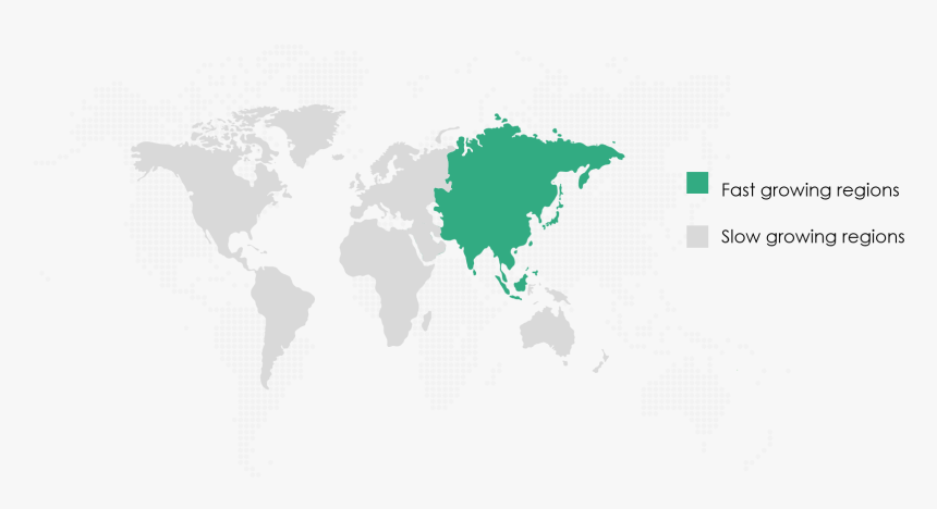 Needle Free Drug Delivery Devices Market Share By Geography - Black World Map, HD Png Download, Free Download