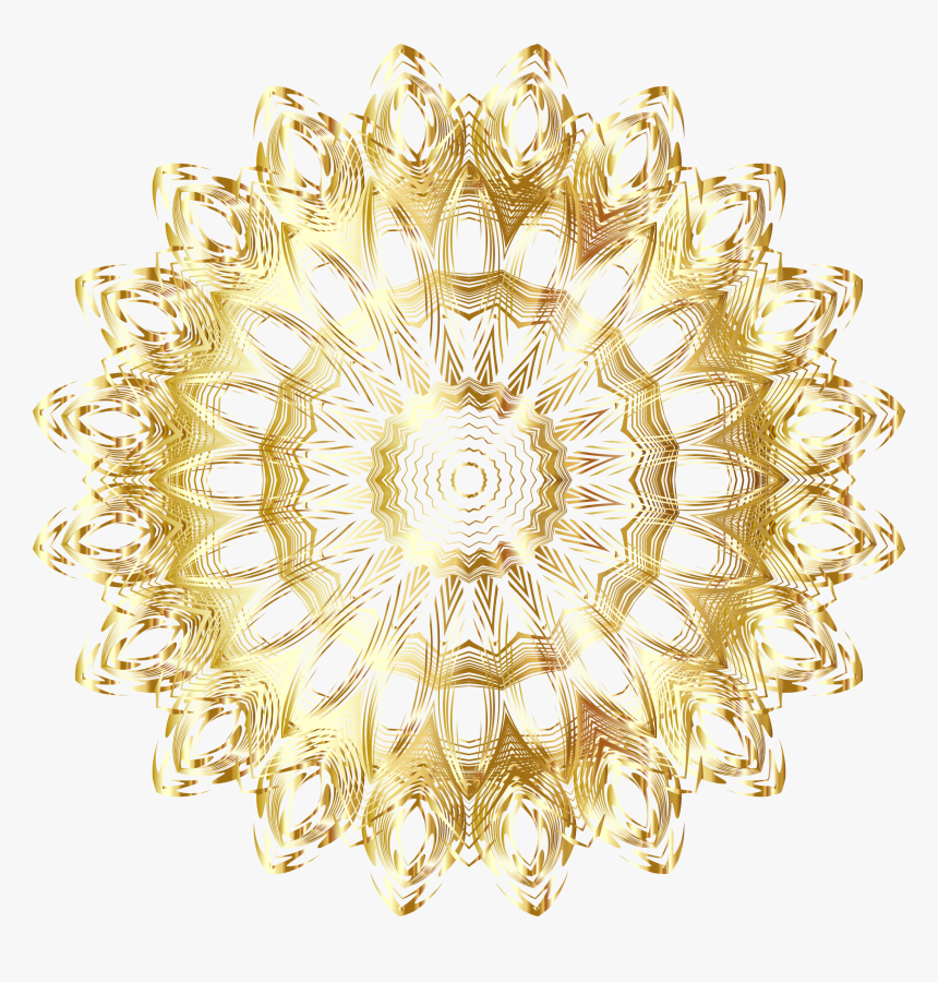 Gold Mandala Png - Gold Mandala No Background, Transparent Png, Free Download