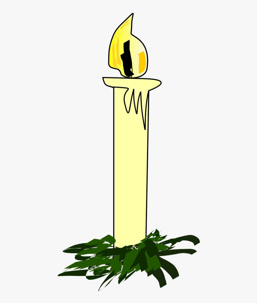 Advent Candle Clipart - Christ Candle Clipart, HD Png Download, Free Download