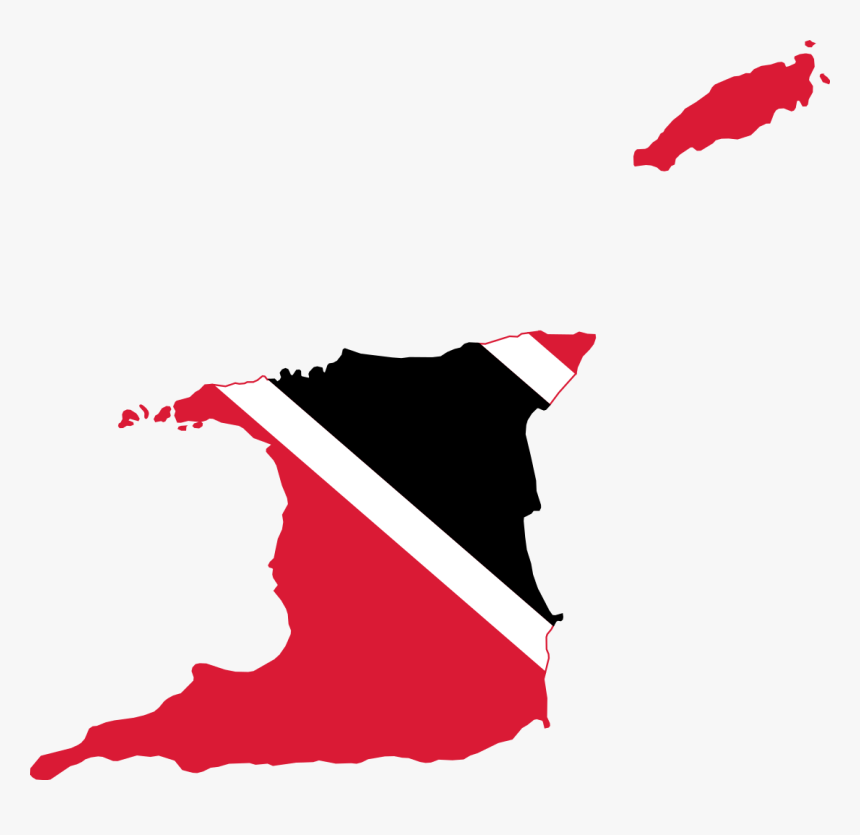 Trinidad And Tobago Flag Map, HD Png Download, Free Download