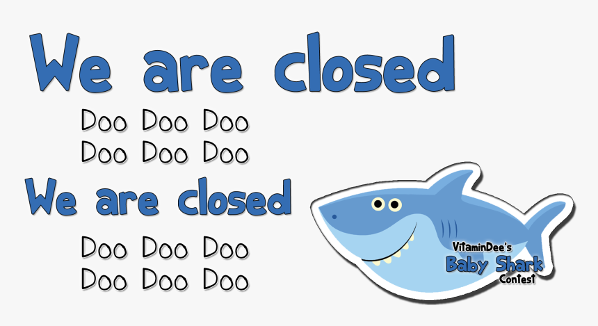 We Are Closed Doo Doo Doo Doo Doo Dooo - Great White Shark, HD Png Download, Free Download