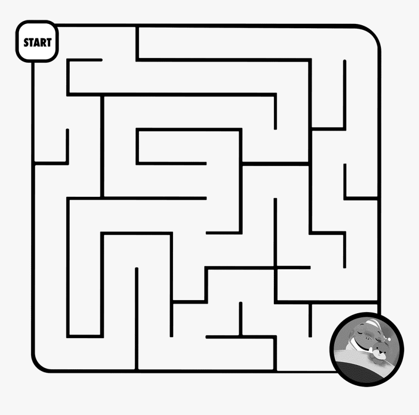 Baby Shark Printable Maze - Baby Shark Colouring Sheet, HD Png Download, Free Download