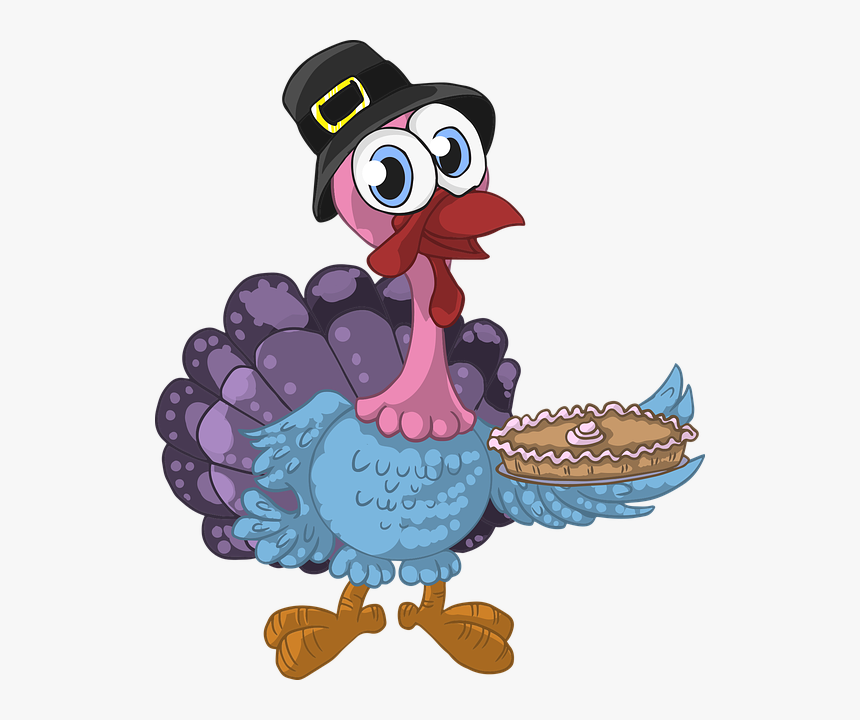 Turkey Holding Pie Clipart, HD Png Download, Free Download