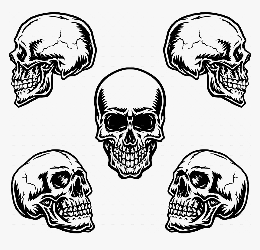 Grunge Skull Png, Transparent Png, Free Download