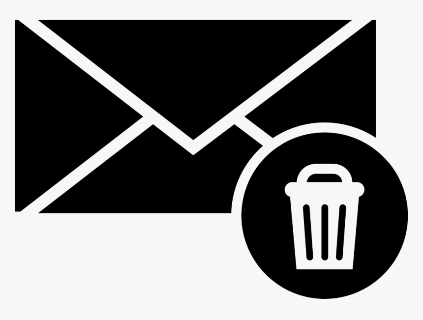 Envelope With A Recycle Bin Symbol - Envelope Icon, HD Png Download, Free Download