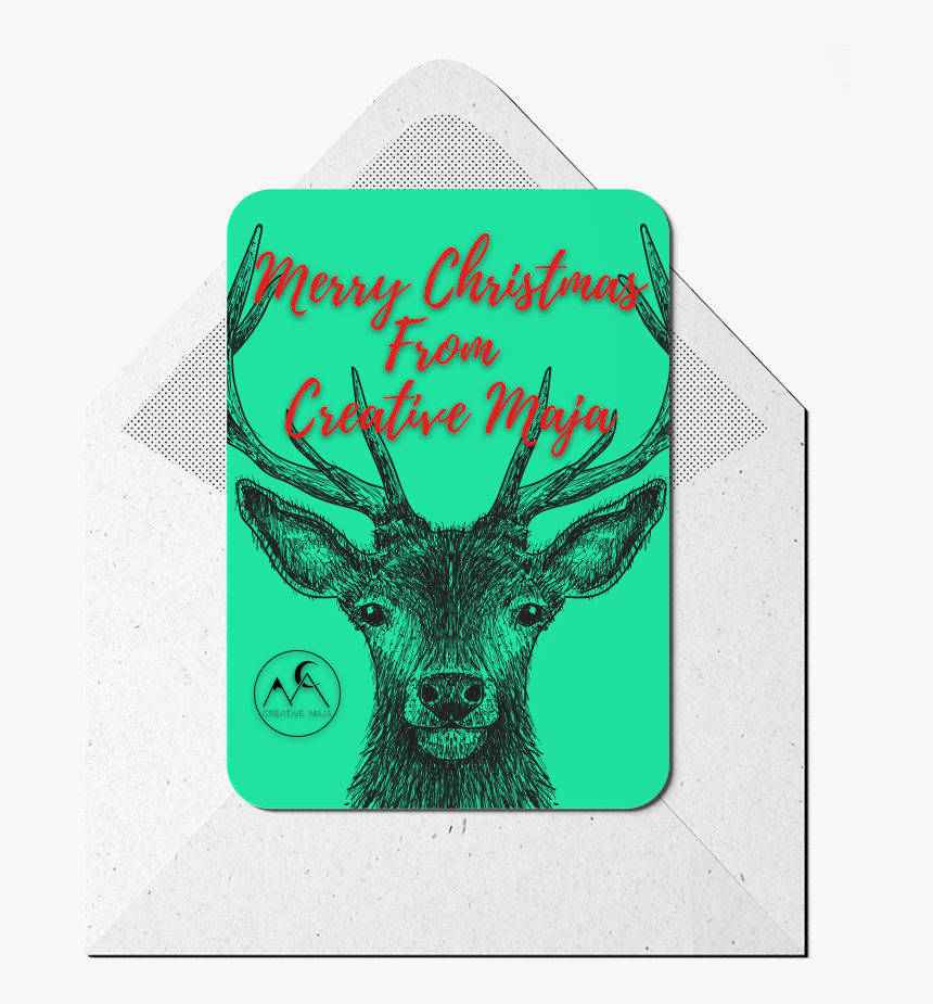 Christmas Cards Printing Creative Maja - Drawn Pictures Of Animals, HD Png Download, Free Download