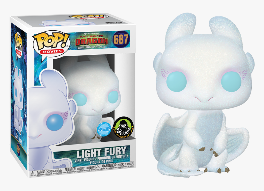 Thumb Image - Light Fury Funko Pop Glitter, HD Png Download, Free Download