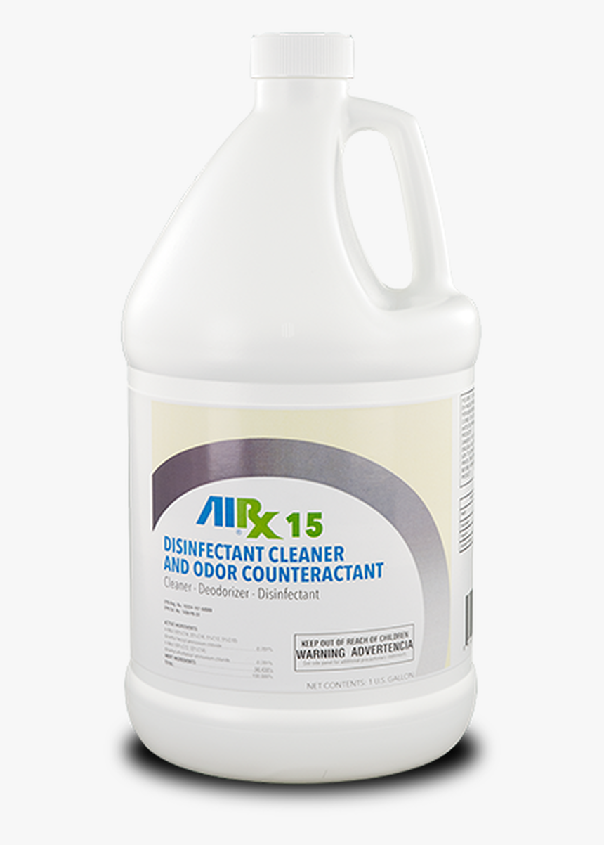 Rx 15 Cleaner Disinfectant Odor Counteractant Gallon - Plastic Bottle, HD Png Download, Free Download