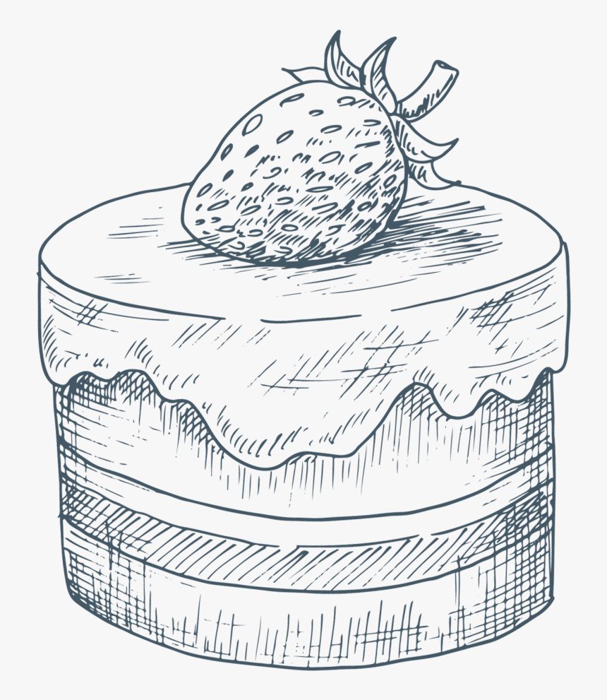 Cake - Line Art, HD Png Download, Free Download