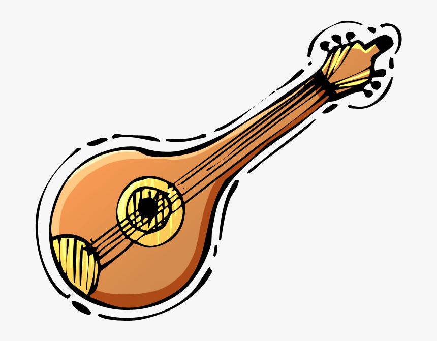 Mandolin Clipart , Png Download - Caroon Sitar, Transparent Png, Free Download