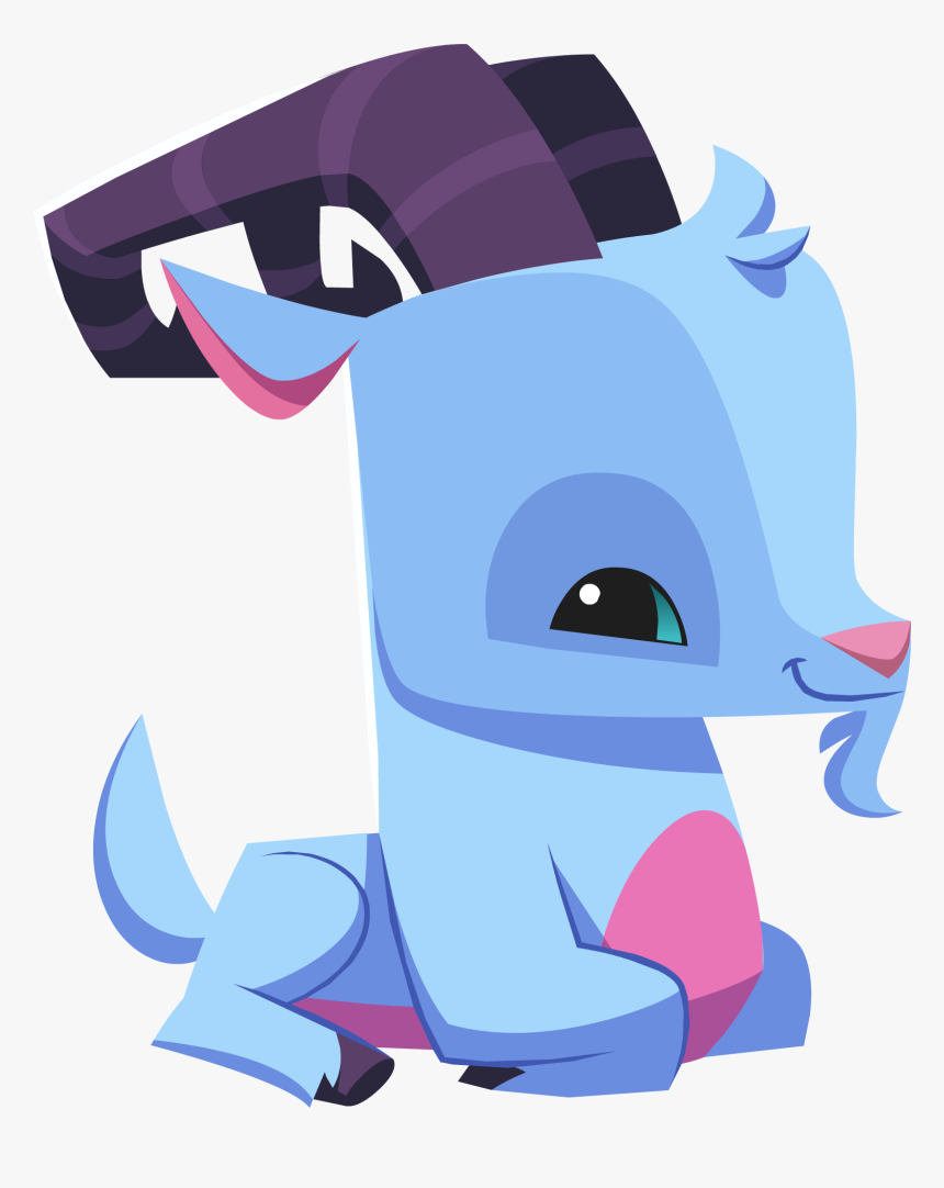 Goat Sitting Blue - Animal Jam Goat, HD Png Download, Free Download