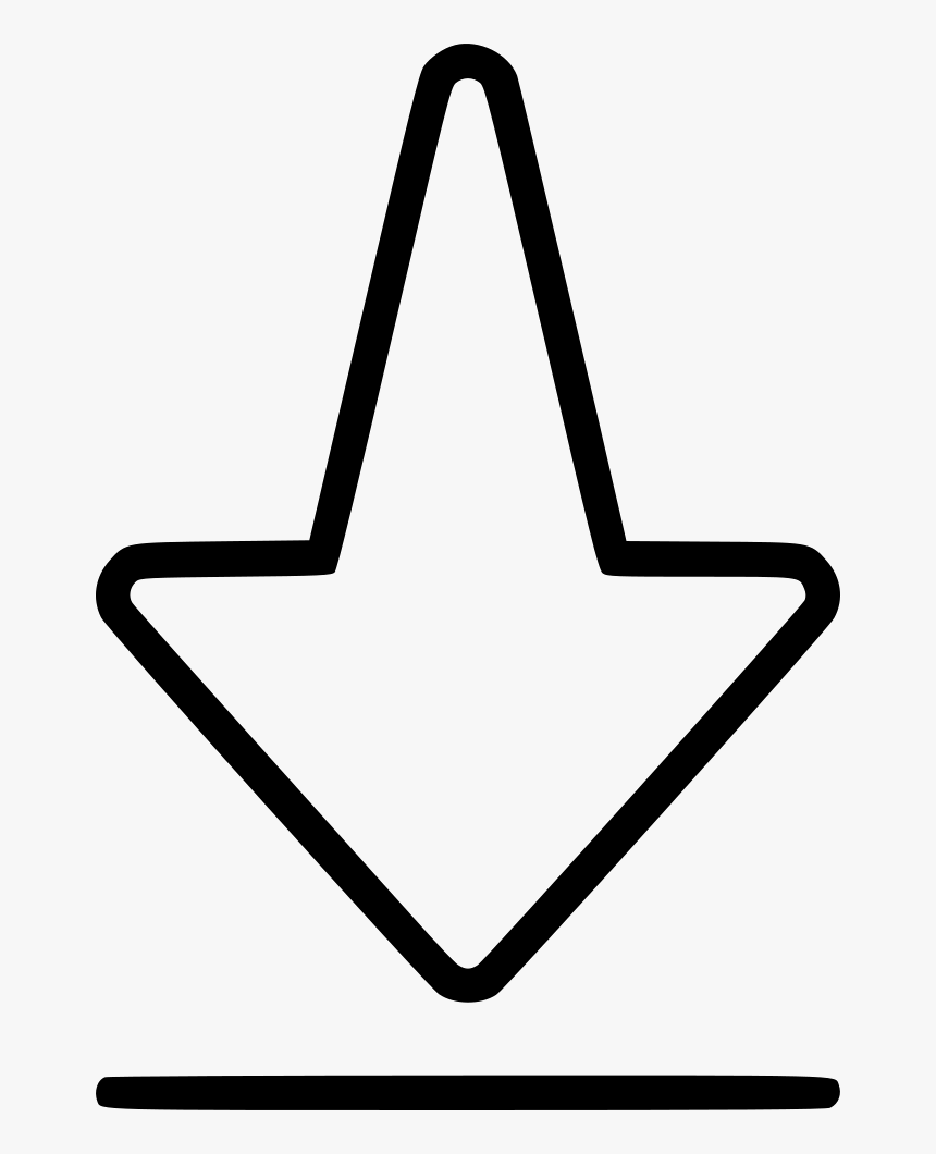 End Arrow Finish Down Bottom Rewind, HD Png Download, Free Download