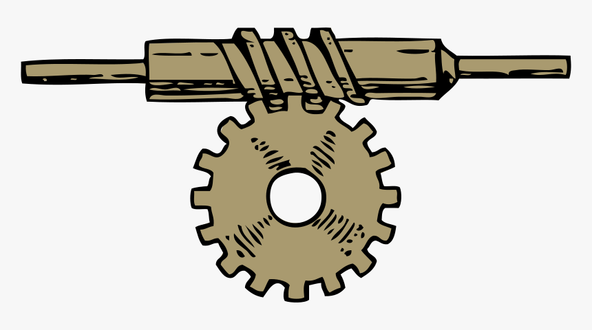 Worm Gear - Horizontal And Vertical Gears, HD Png Download, Free Download