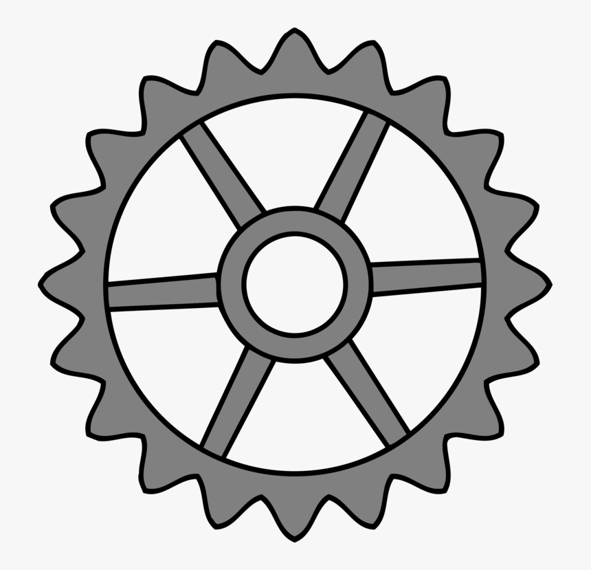 Wheel,line Art,bicycle Drivetrain Part - Steampunk Gear Png, Transparent Png, Free Download