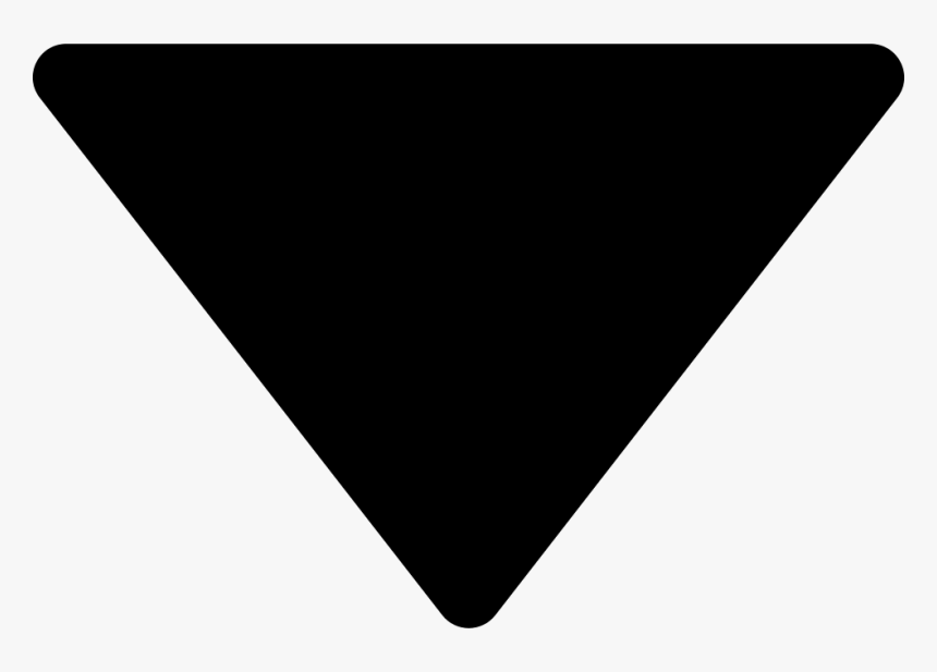 Caret Down - Translucent Black Triangle Png, Transparent Png, Free Download