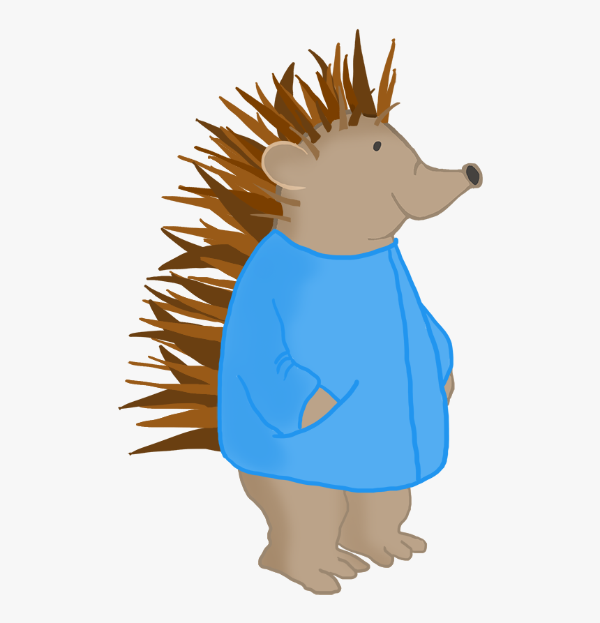 Cute Cartoon Hedgehog - Illustration, HD Png Download, Free Download